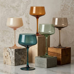 Minimalist Pastel Tinted Coupe Glass Set (Set of 6)