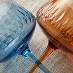 Prism Textured Multicolor Coupe Glass Set (Set of 6)